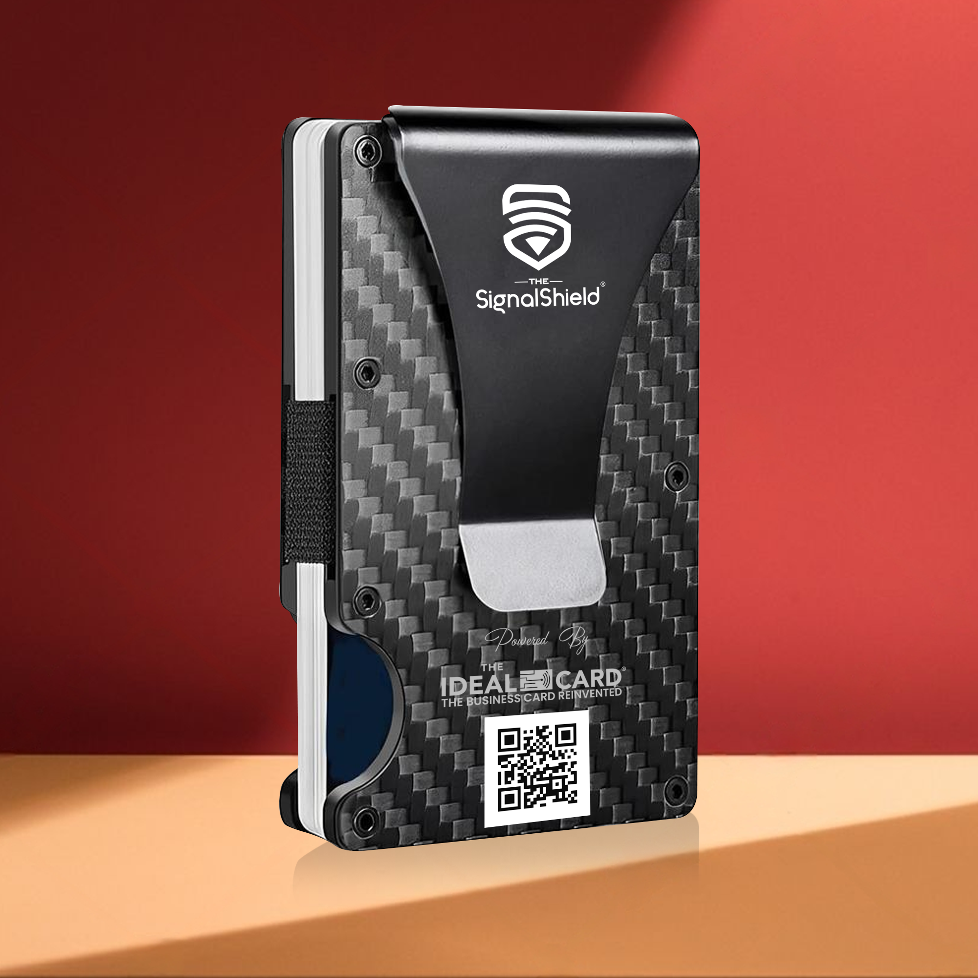 Carbon Fiber/Black Wallet & Money Clip